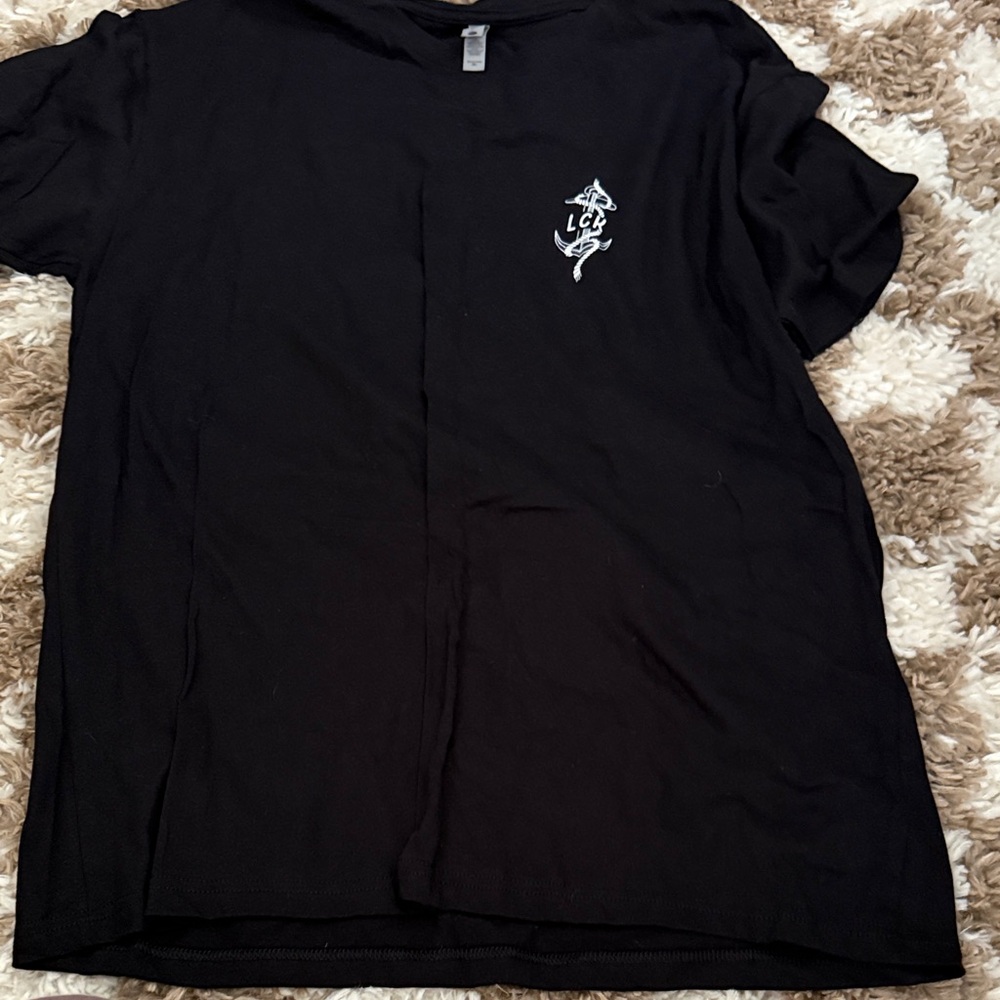 Men's Black Short Sleeve Tee with Graphic